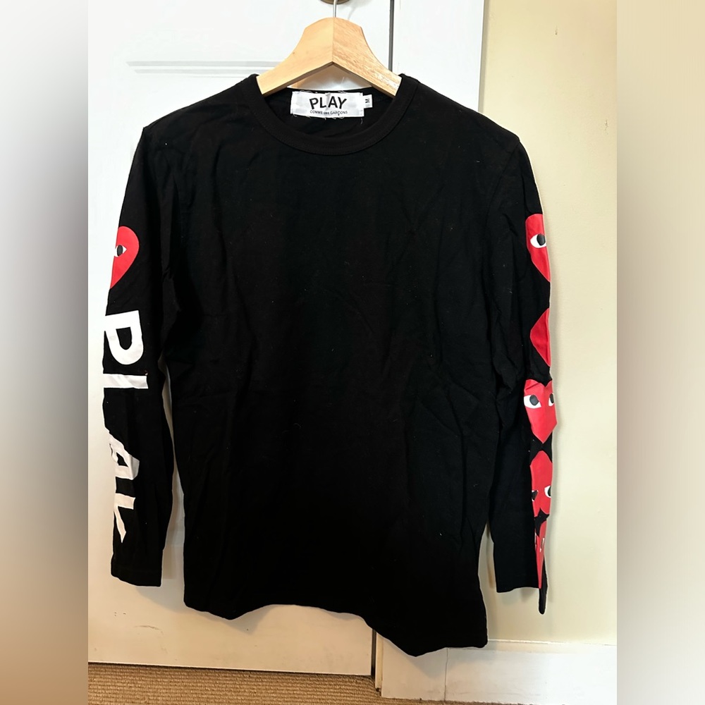 Comme des Garçons Play long-sleeved shirt, size medium.